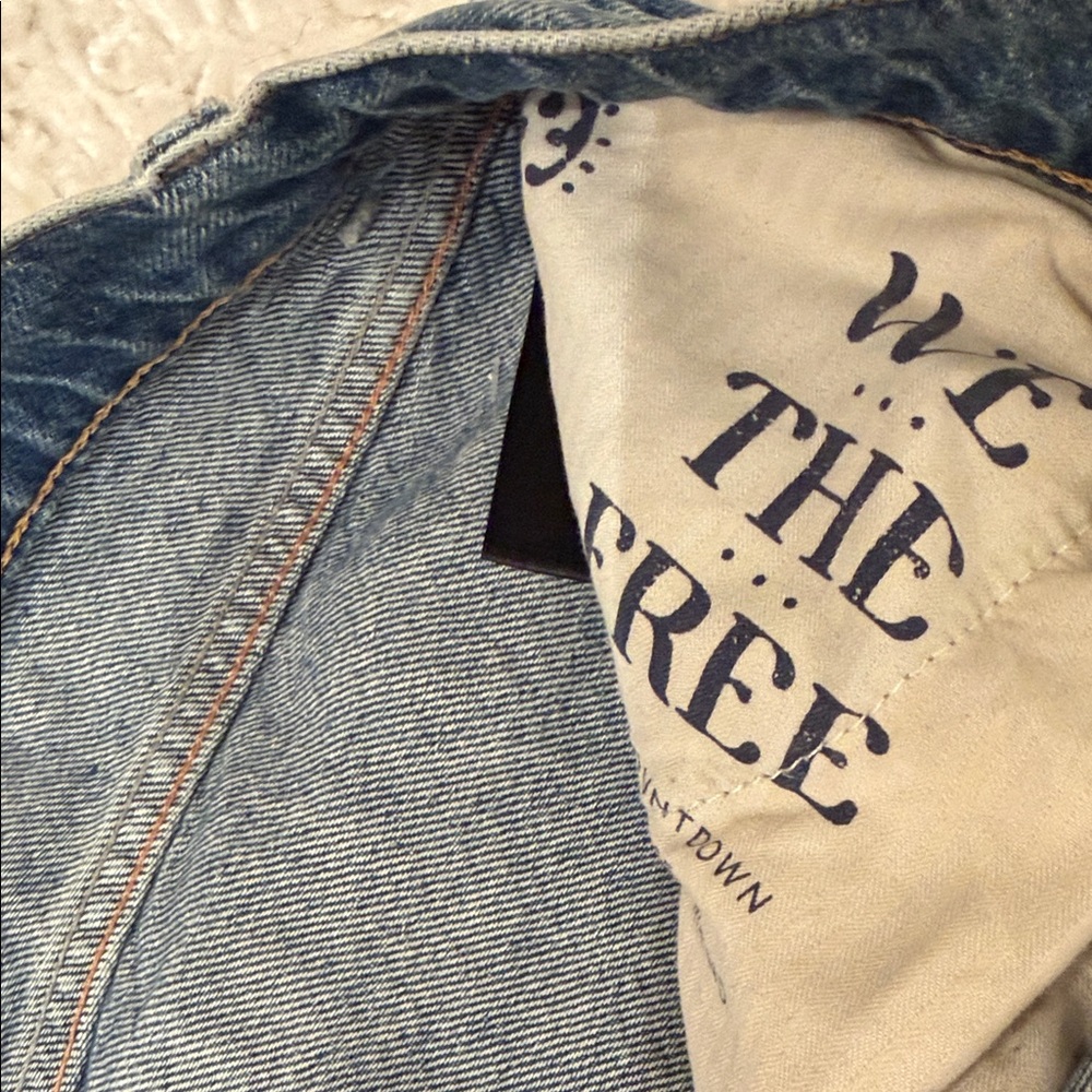 We The Free Boyfriend Wide-Leg Jeans - Blue Wash - Picture 3 of 5